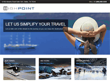 Tablet Screenshot of highpointtravel.com